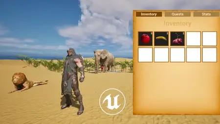 Unreal Engine 5 Blueprints: Inventory, Quests And Char Stats