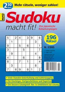 Sudoku macht fit - Nr.2 2025