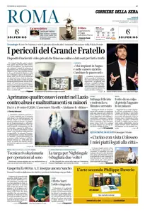 Corriere della Sera Roma - 22 Agosto 2025