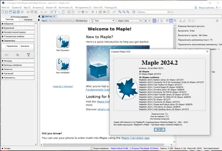 Maplesoft Maple\MapleSim Products 2024.2