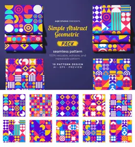 EE - Geometric Shapes  Seamless Pattern CQY8C4X