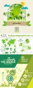 Vectors - Ecology Infographics Set 14