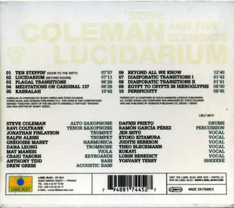 Steve Coleman - Lucidarium (2004) {Label Bleu LBLC6673}