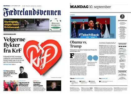 Fædrelandsvennen – 10. september 2018