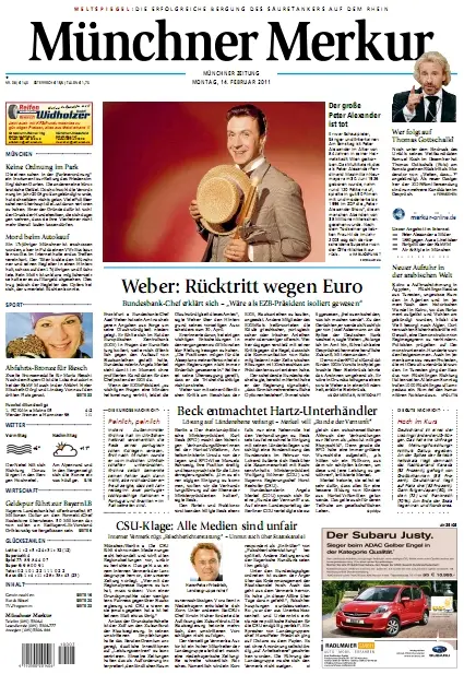 Münchner Merkur vom 14. Februar 2011