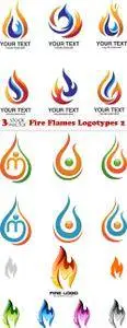 Vectors - Fire Flames Logotypes 2