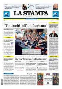 La Stampa Imperia e Sanremo - 26 Aprile 2024