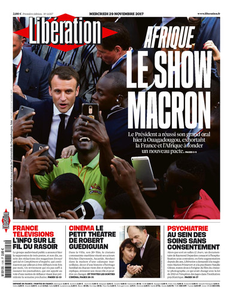 Libération du Mercredi 29 Novembre 2017