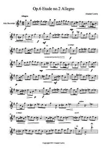 Op.6 Etude no.2 Allegro