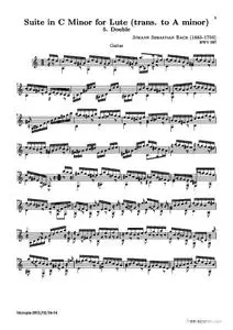 Lute Suite BWV 997: 5. Double