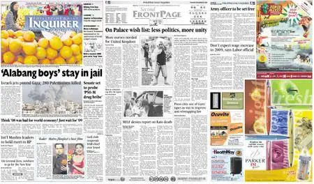Philippine Daily Inquirer – December 29, 2008
