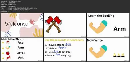 Kids English Alphabets And Vocabulary