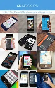 GraphicRiver 5S Mockups - 12 iPhone 5S Real Photos Mockups