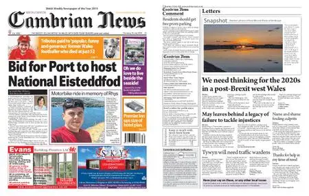Cambrian News Arfon & Dwyfor – 26 July 2019