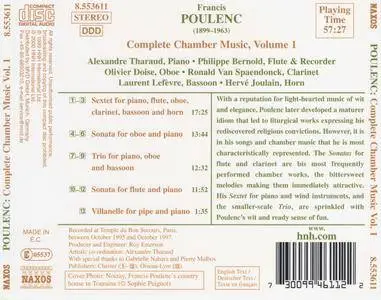 Poulenc - Complete Chamber Music, Vol.1 - Alexandre Tharaud et al. (2000) {Naxos 8.553611}