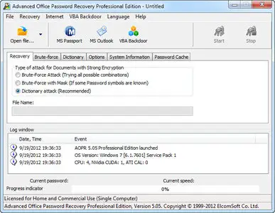 Advanced Office Password Recovery Professional 5.11.389