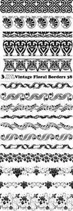 Vectors - Vintage Floral Borders 38