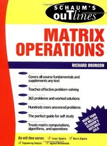 Schaum's Outline of Theory and Problems of Matrix Operations by Richard Bronson