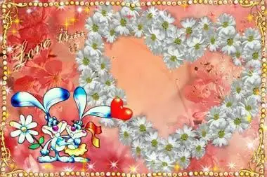 Valentines Day Frame for Photoshop