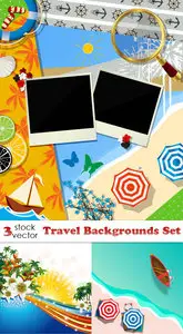 Vectors - Travel Backgrounds Set