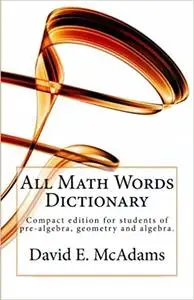 All Math Words Dictionary - Large Print Edition