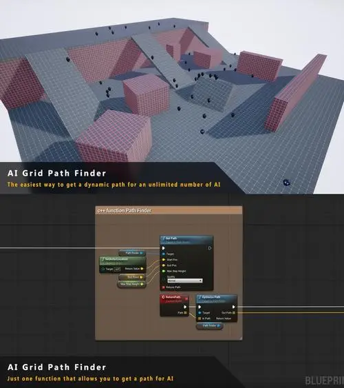 Unreal Engine AI Grid Path Finder 4.27 / AvaxHome