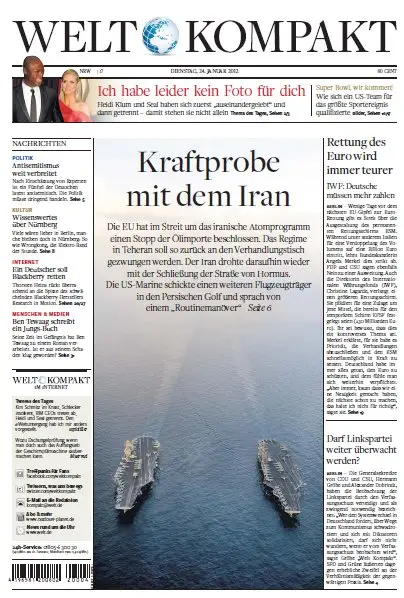 Die Welt Kompakt vom 24. Januar 2012