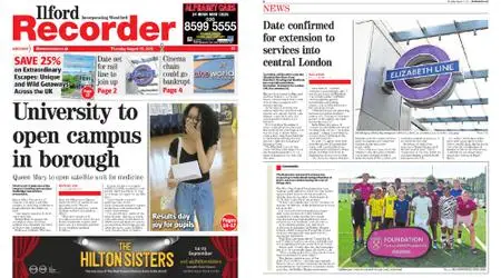 Wanstead & Woodford Recorder – August 25, 2022