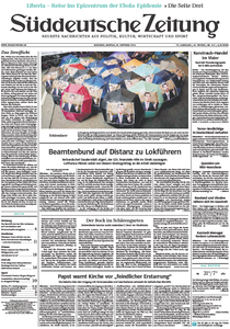 Süddeutsche Zeitung vom Montag, 20. Oktober 2014