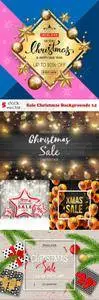 Vectors - Sale Christmas Backgrounds 14