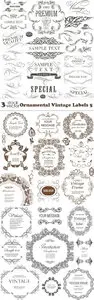 Vectors - Ornamental Vintage Labels 5