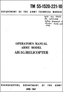 Operators Manual Army Model AH-1G Helicopter