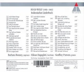 Barbara Bonney, Håkan Hagegård, Geoffrey Parsons - Hugo Wolf: Italienisches Liederbuch (1994)
