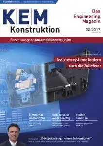 Konstruktion Entwicklung Management Sonderheft Nr.2 - Automobilkonstruktion 2017