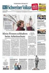 Schweriner Volkszeitung Hagenower Kreisblatt - 01. November 2018