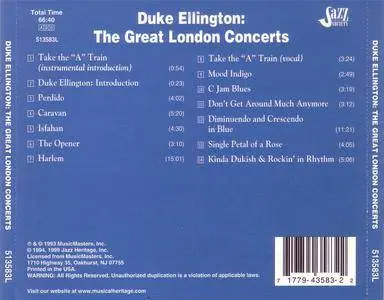 Duke Ellington - The Great London Concerts (1993) {1999 Jazz Heritage Society} **[RE-UP]**