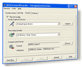 ACA Screen Recorder 3.30