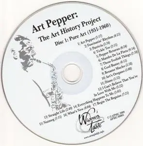 Art Pepper - Unreleased Art, Vol. 4 - The Art History Project (2009) {3CD Set, Widow's Taste ‎APM09001 rec 1951-1982}