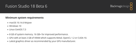 Blackmagic Design DaVinci Fusion Studio 18.0b6 macOs