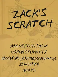 Zacks Scratch Font