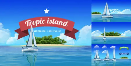 Yacht Sailing Island Travel Intro - Project for After Effects (VideoHive)