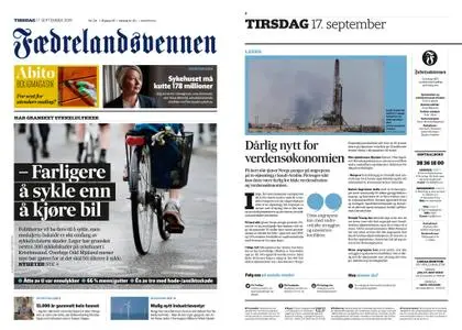 Fædrelandsvennen – 17. september 2019