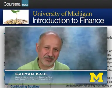 University of Michigan - Introduction to Finance