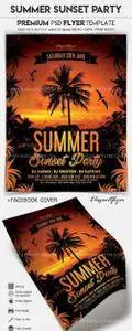 Summer Sunset Party – Flyer PSD Template