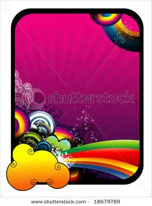 Vector circles background 4