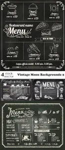 Vectors - Vintage Menu Backgrounds 2