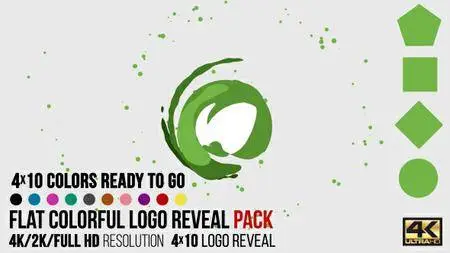 Flat Colorful Logo Reveal Pack - Project for After Effects (VideoHive)