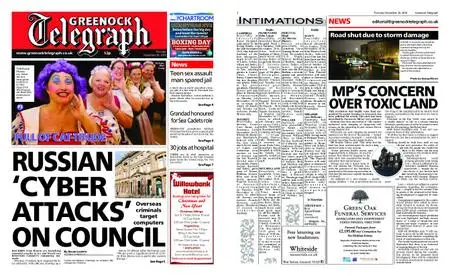 Greenock Telegraph – November 29, 2018