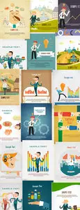 43 Business Vector Illustrations