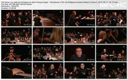 (Fr5) Les clefs de l'orchestre de Jean-François Zygel - «Symphonie n°25» de Wolfgang Amadeus Mozart (2016)